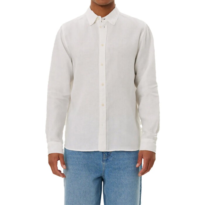 Kristian linen b.d. shirt white