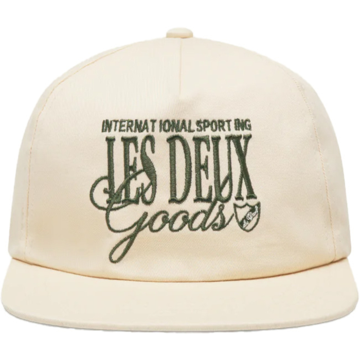 Chess cap ivory chive green