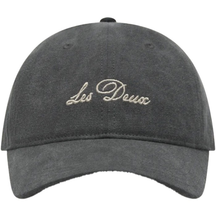 Washed dad cap black