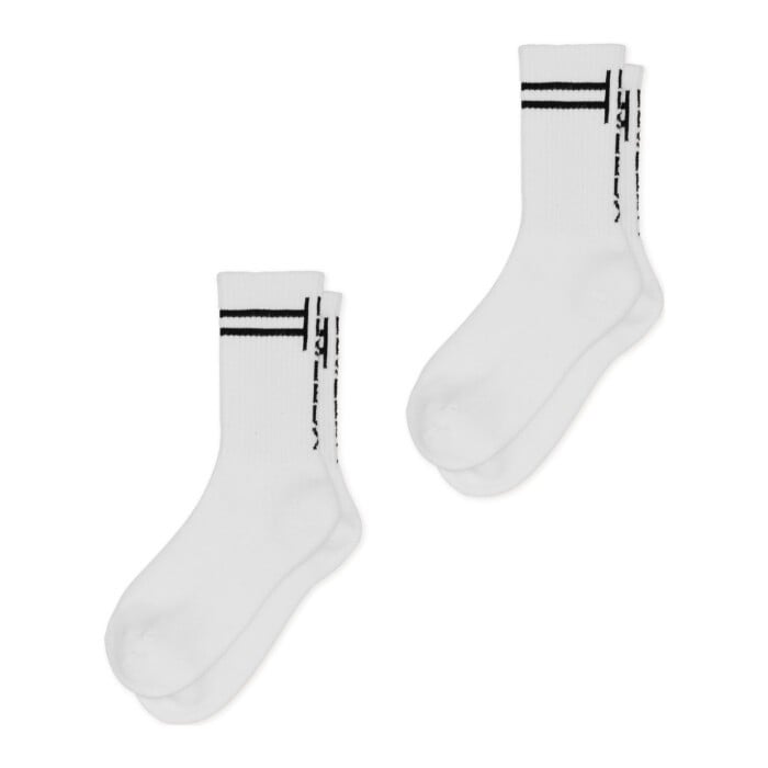 Half Terry Logo Sock 2-Pack White