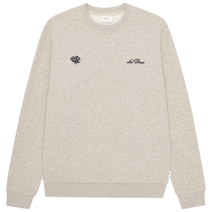 Deux sweatshirt light sand melange