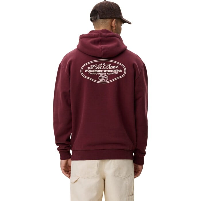 Worldwide Hoodie Chocolate Truffle Red