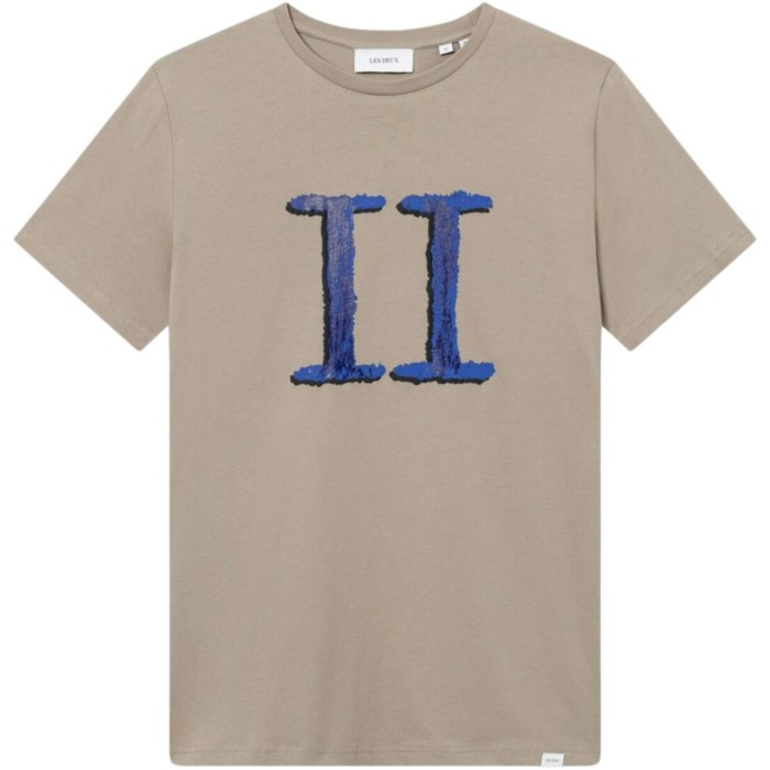 Hand Drawn Encore T-shirt desert taupe/blue