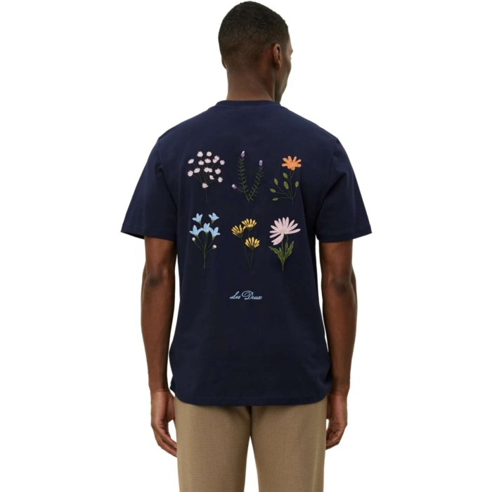 Wild flower T-shirt dark navy
