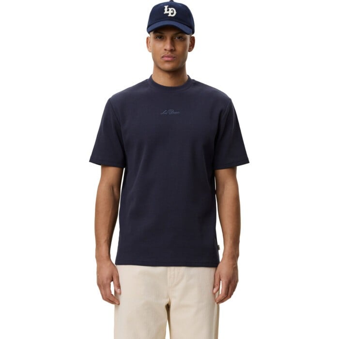 Signature Waffle T-Shirt India Ink Blue