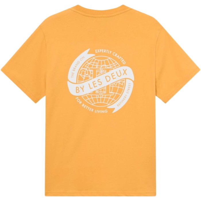 Globe t-shirt mustard yellow/ivory