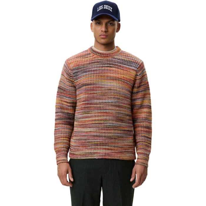 Space Rib Crewneck Knit Multicolour