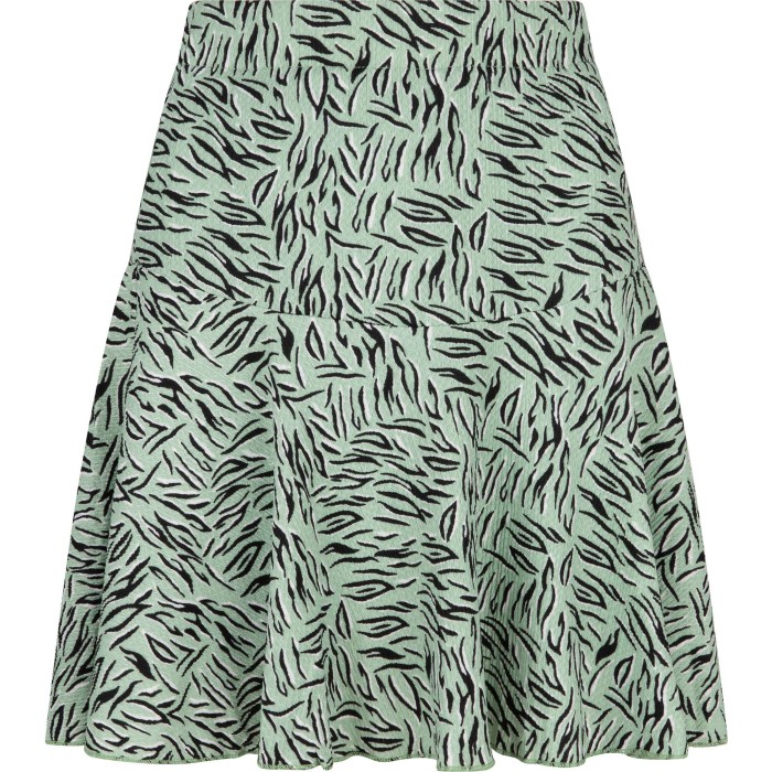 Skirt amiah mint zebra print