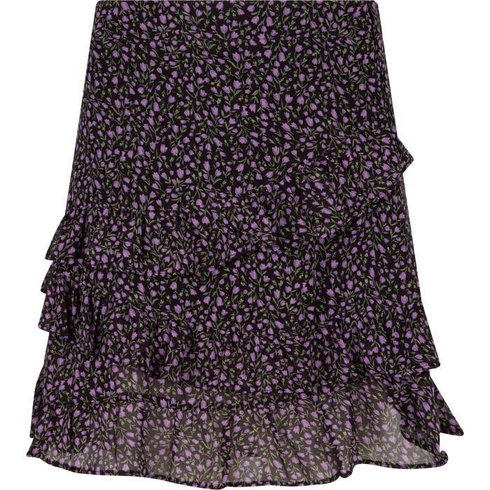Skirt kimia purple black print