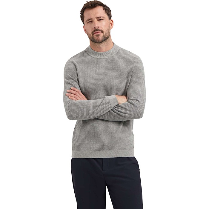 Pullover Crewneck Mini Triangle Grey Melange