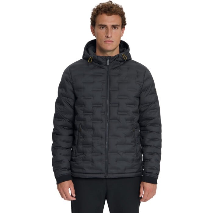 Jacket Puffer Hooded Black