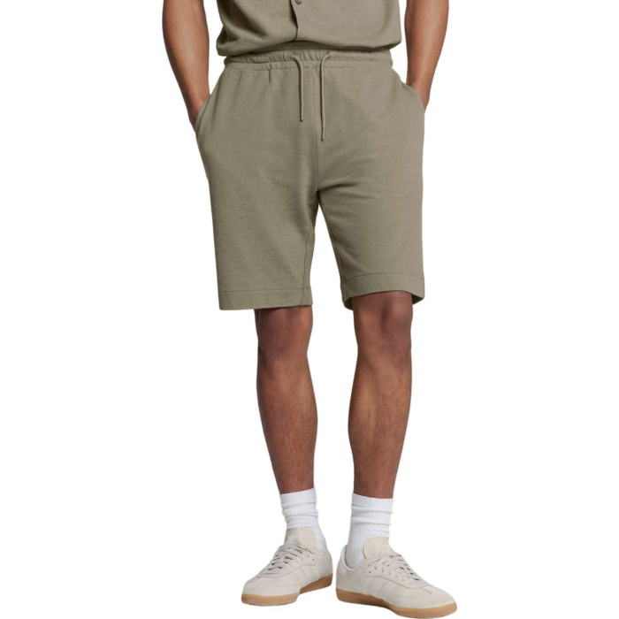 Short Jersey Solid Terry Dark Moss