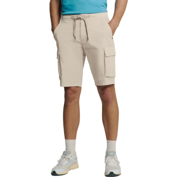 Short Stretch Cargo Garment Dyed Light Desert