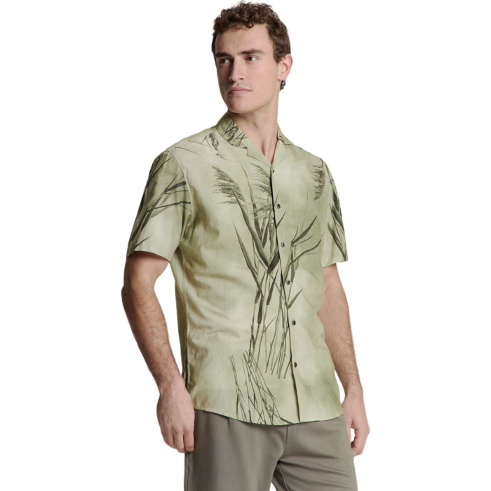 Shirt Short Sleeve Revers Collar Al Mint