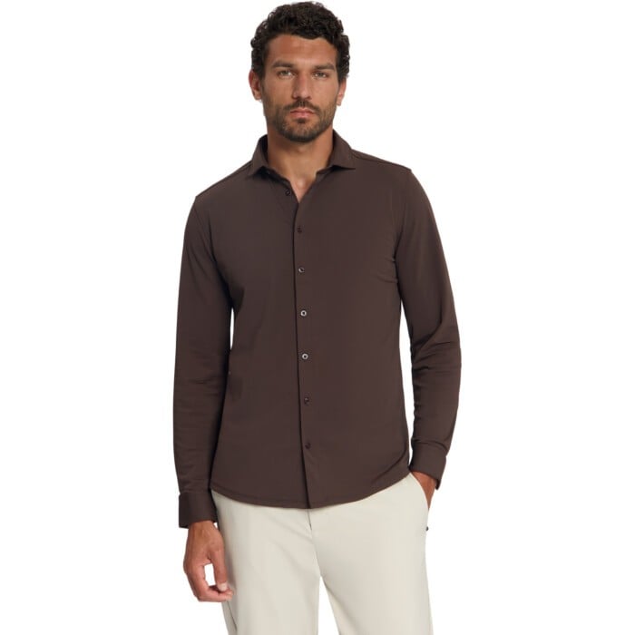 Shirt Travel Jersey Sedoc Dark Brown