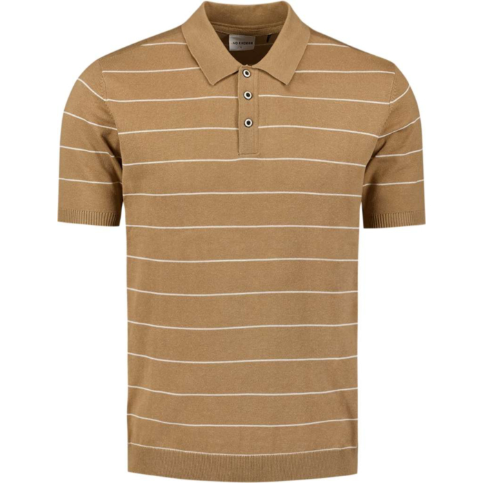 Pullover Short Sleeve Polo Button S Khaki