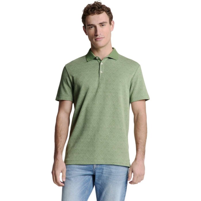 Polo 2 Coloured Jacquard Green