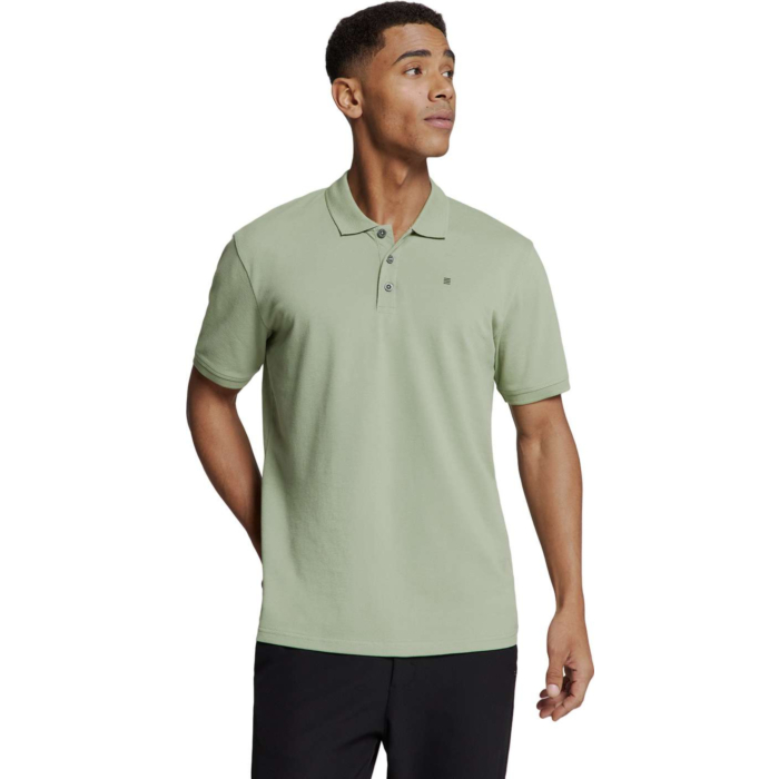 Polo Pique Solid Stretch Green