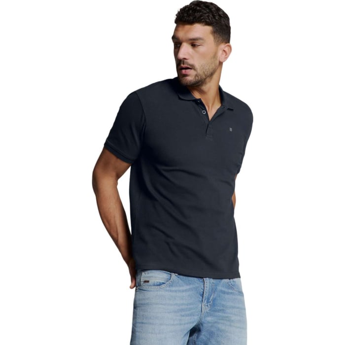 Polo Pique Solid Stretch Night