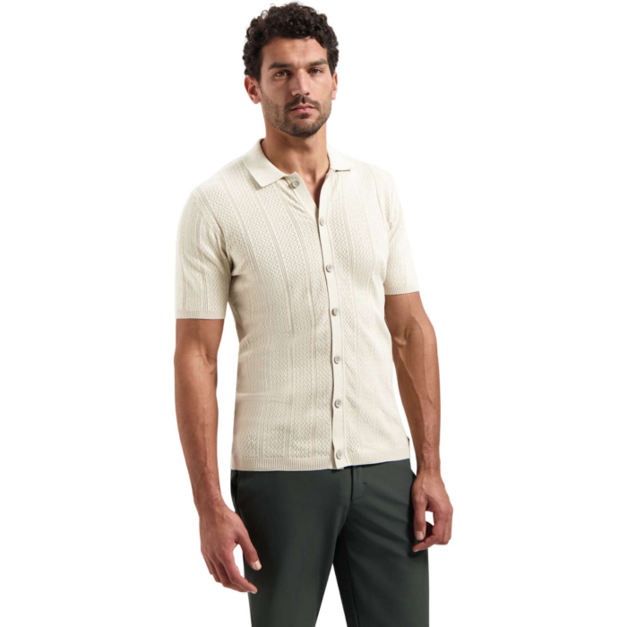 Pullover Short Sleeve Full Button P Desert