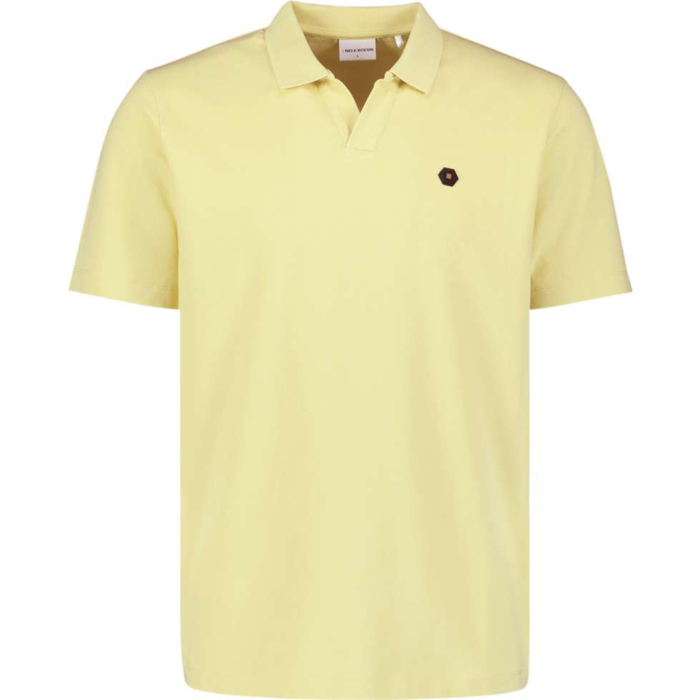 Polo Short Sleeve V-Collar Basic Yellow