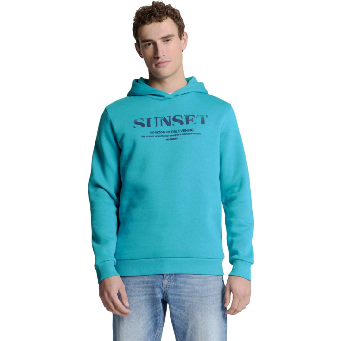 Sweater Hooded Seablue