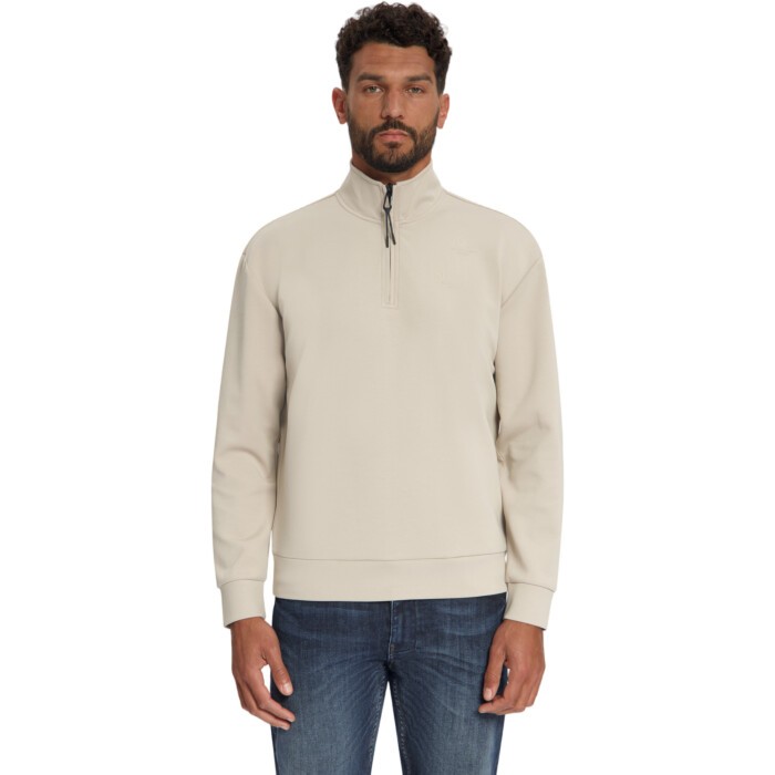Sweater Half Zip Cement