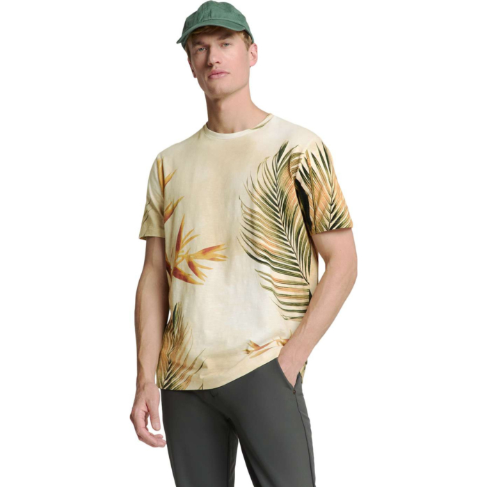T-Shirt Crewneck Allover Printed Sl Sand