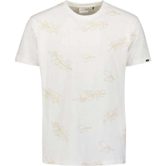T-Shirt Crewneck Embroidery on Fron White