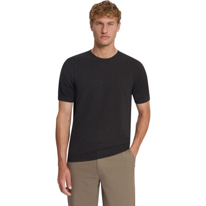 Pullover Short Sleeve Crewneck Mela Dark Brown