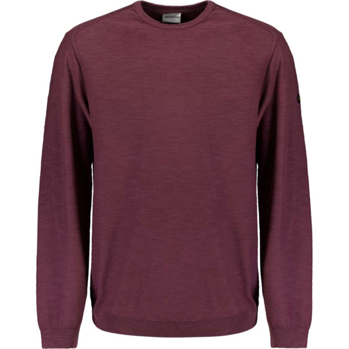Pullover Crewneck Garment Dyed + St Dark Wine