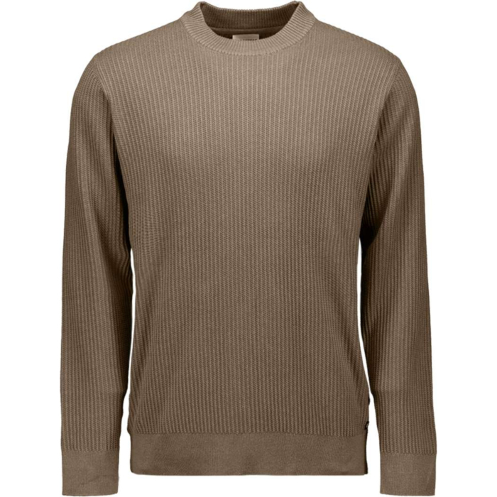 Pullover Crewneck Rib Taupe