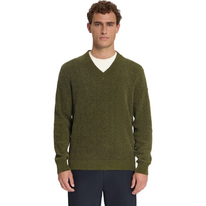 Pullover V-Neck Light Weight Chenil Moss