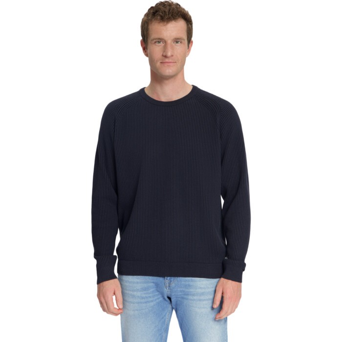 Pullover Crewneck Tuck Stitch Dark Night