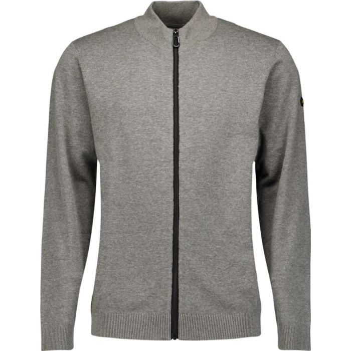 Cardigan 2 Coloured Melange Grey Melange