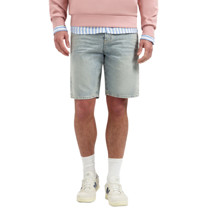 Short Denim Relaxed Stone Used Denim