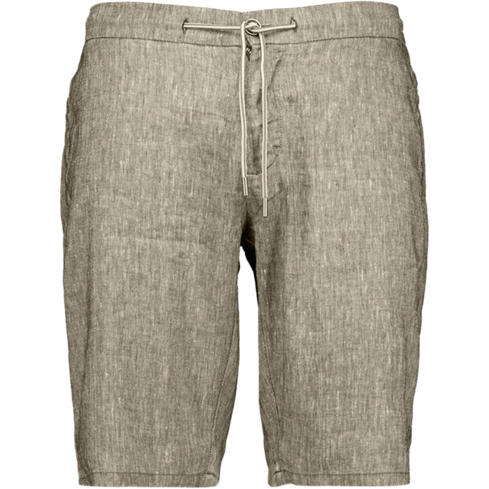 Short Chino With Linen Taupe
