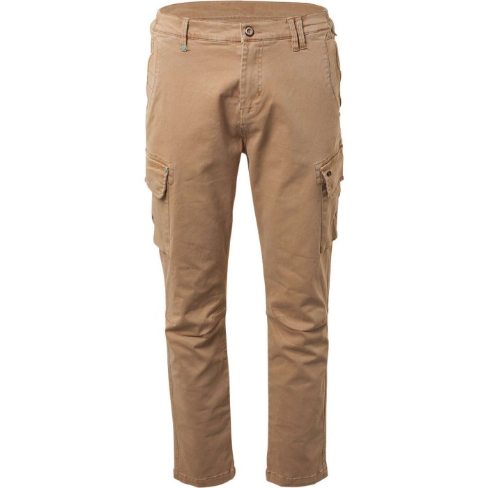 Pants cargo twill garment dyed sand