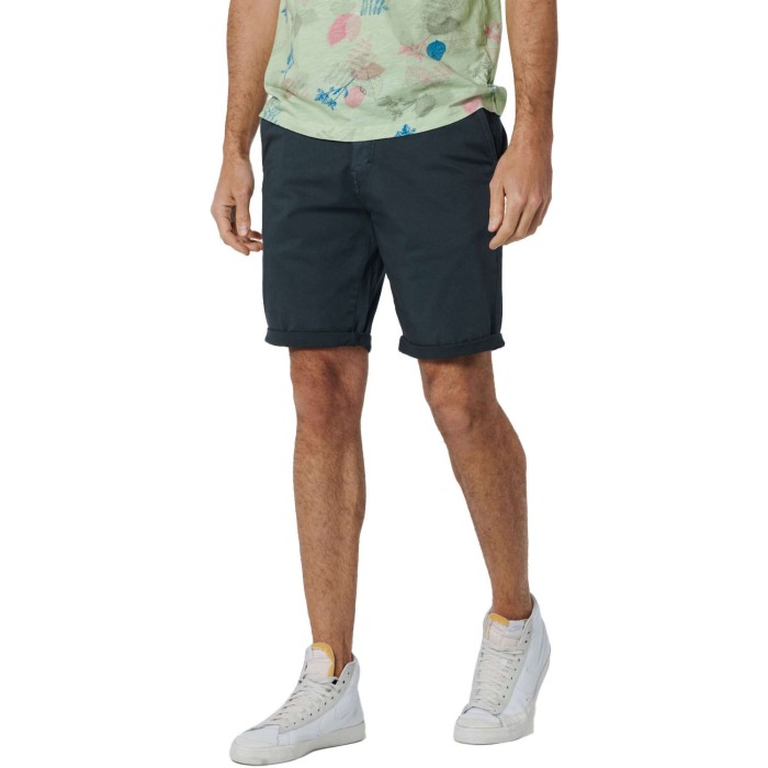 Short chino sport garment dyed twil airforce