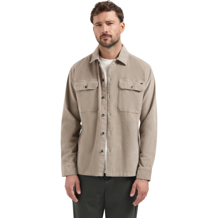 Overshirt Buttons Twill Stretch Clay