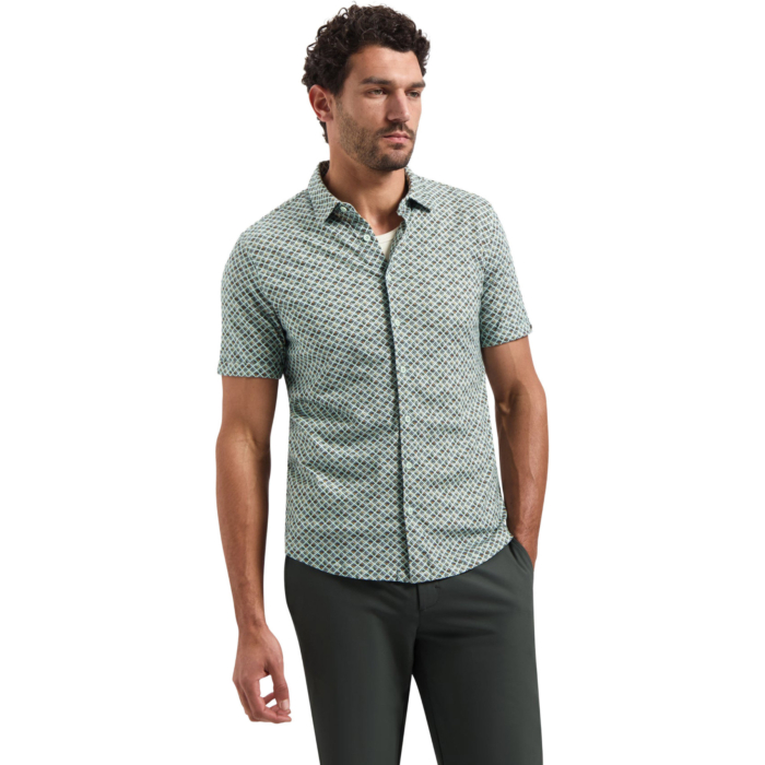 Shirt Short Sleeve Jersey Allover P Green