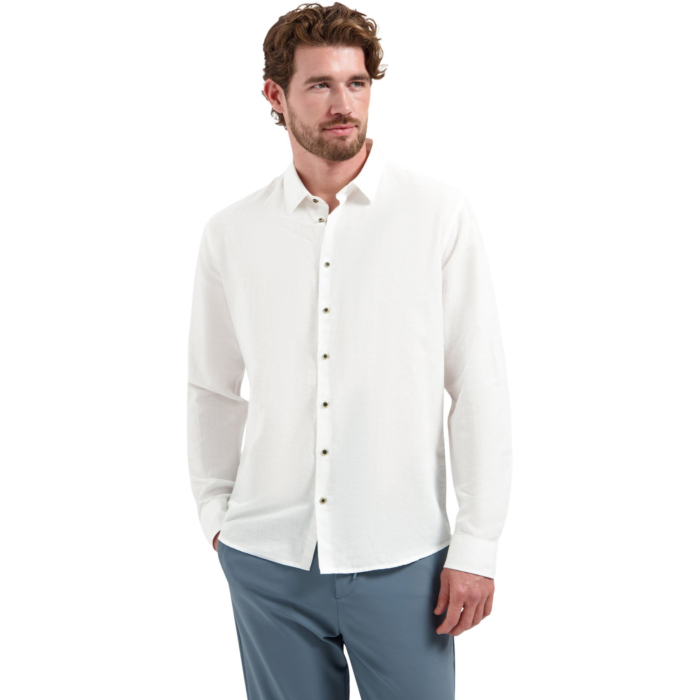 Shirt With Linen White