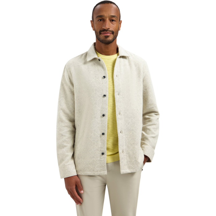 Overshirt Buttons Jacquard Desert