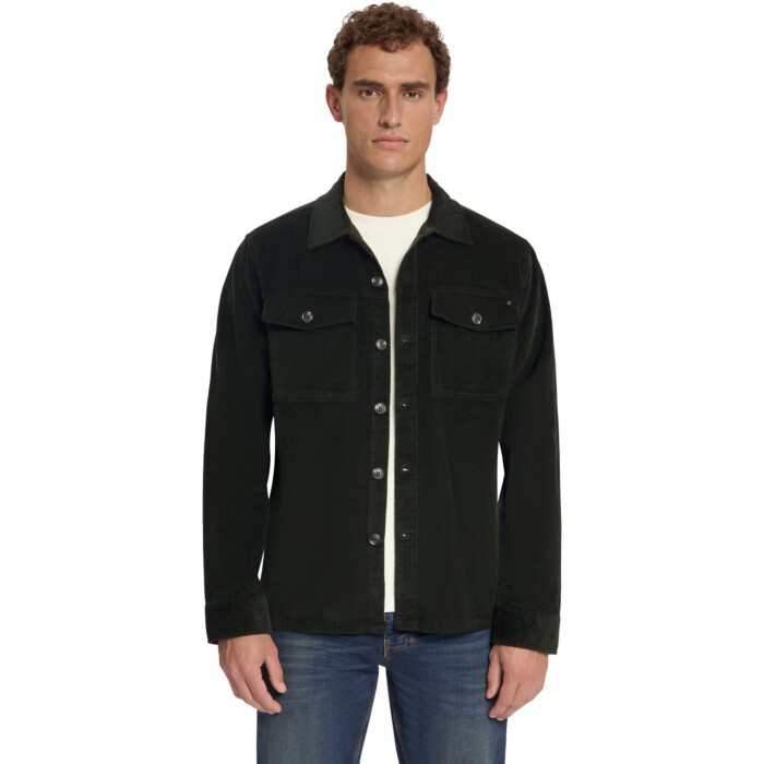 Overshirt Full Button Corduroy Heav Dark Army