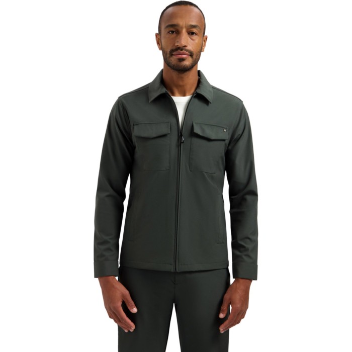 Overshirt Full Zipper Stretch Sedoc Dark Steel