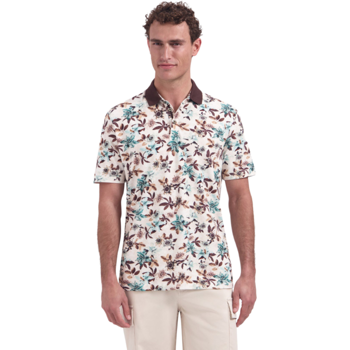 Polo Short Sleeve Printed Seablue