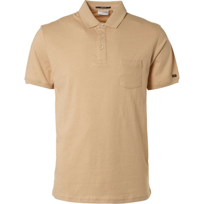 Polo solid with linen responsible c sand