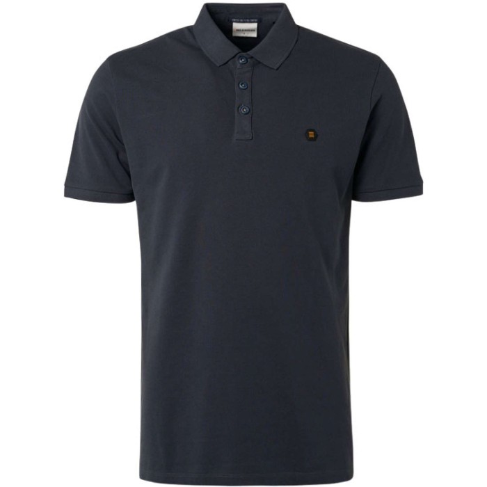 Polo pique garment dyed responsible airforce