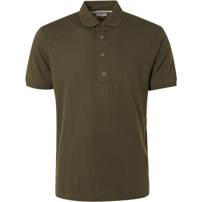 Polo solid with linen basil