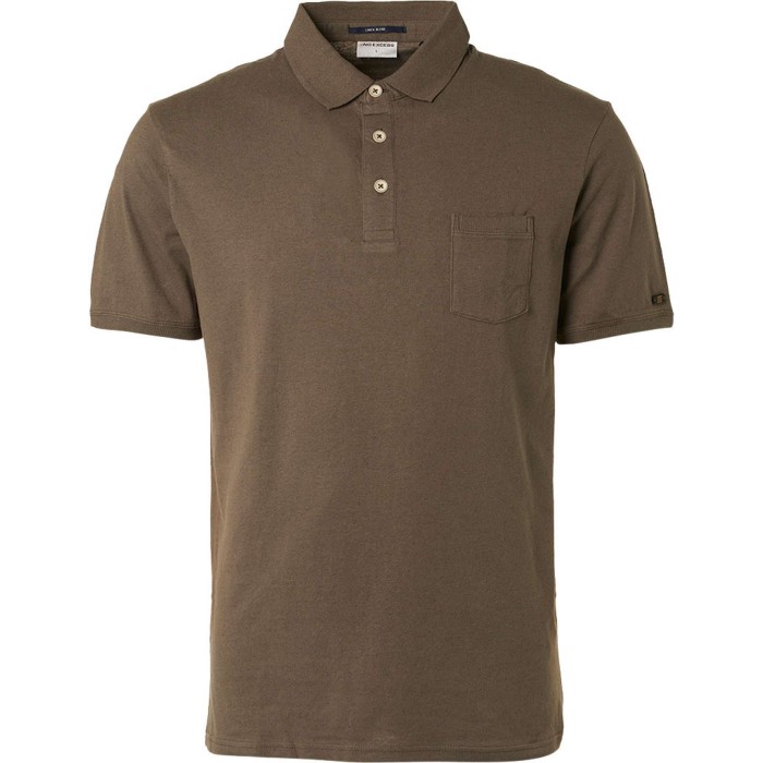 Polo solid with linen responsible c army